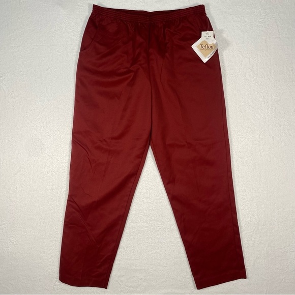 Allison Daley Pants - NEW Allison‎ Daley Wine Red Pull on Pants Size 14 Comfort Waist Corpcore